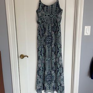 Geometric maxi dress